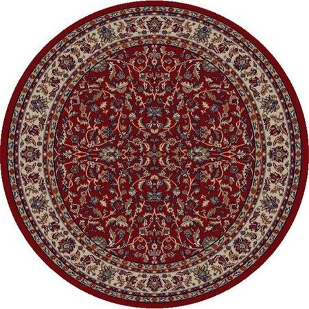 Concord Global Trading Concord Global 40607 7 ft. 10 in. x 9 ft. 10 in. Jewel Kashan - Red 40607